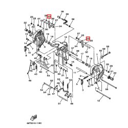 Пластина (Ограничитель наклона )Yamaha 40X; F20-25