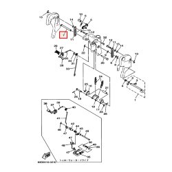 Ось подвески Yamaha 25-50 (90249-12M28-00) (Yamaha)