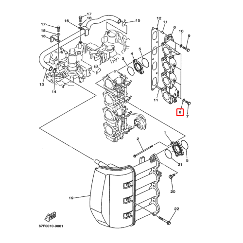 Шайба-прокладка медная Yamaha F20-115 (Yamaha)