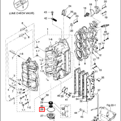 Кольцо уплотнительное Tohatsu 60-70 (151-00053-0) (Tohatsu)
