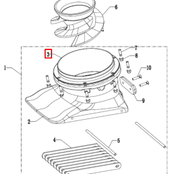 Обечайка алюминиевая средняя серия 30 л.с. (1678) (PREMARINE)